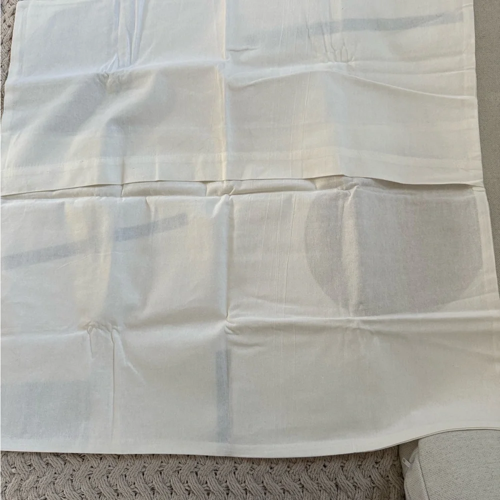 West Elm Hand lock Shapes Duvet Euro Sham Stone White